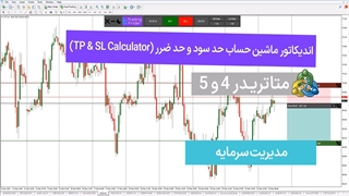 اندیکاتور محاسبه حد سود و حد ضرر برای MT4/5  دانلود - رایگان - [TFlab]