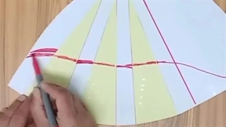 الگو سازی دامن دولایه کلوش