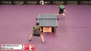 بازی برتر امیررضا عباسی در برابر Liang Qiu