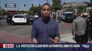 تنش‌ها در لس‌آنجلس در بحبوحه اعتراضات به عملیات مهاجرتی افزایش می‌یابد
