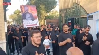 تشییع پاسدار شهید علی گلی‌ زاده در شهرری - تهاجم رژِیم صهیونیستی