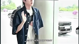 Jin at the airport